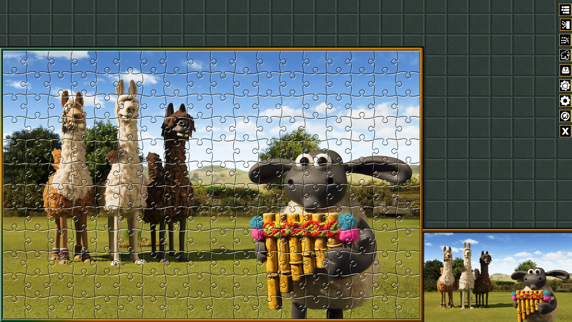 Pixel Puzzles Aardman Jigsaws: The Farmers Llamas screenshot 7