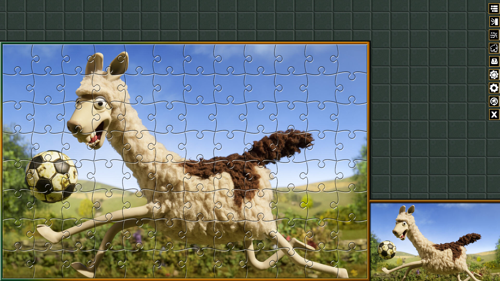 Pixel Puzzles Aardman Jigsaws: The Farmers Llamas screenshot 9