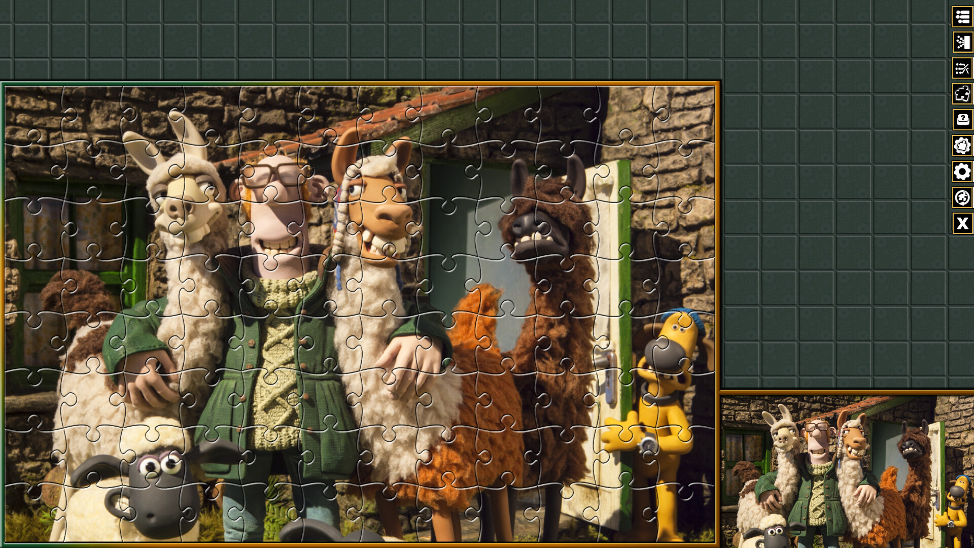 Pixel Puzzles Aardman Jigsaws: The Farmers Llamas screenshot 8