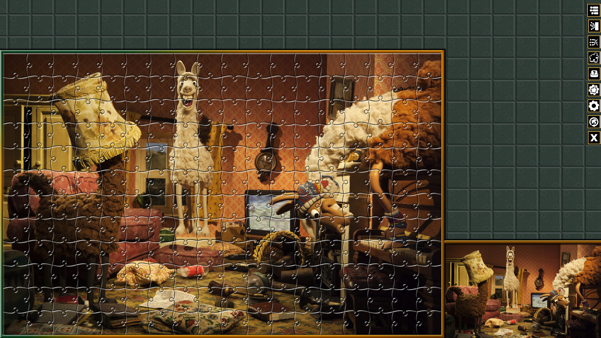 Pixel Puzzles Aardman Jigsaws: The Farmers Llamas screenshot 13