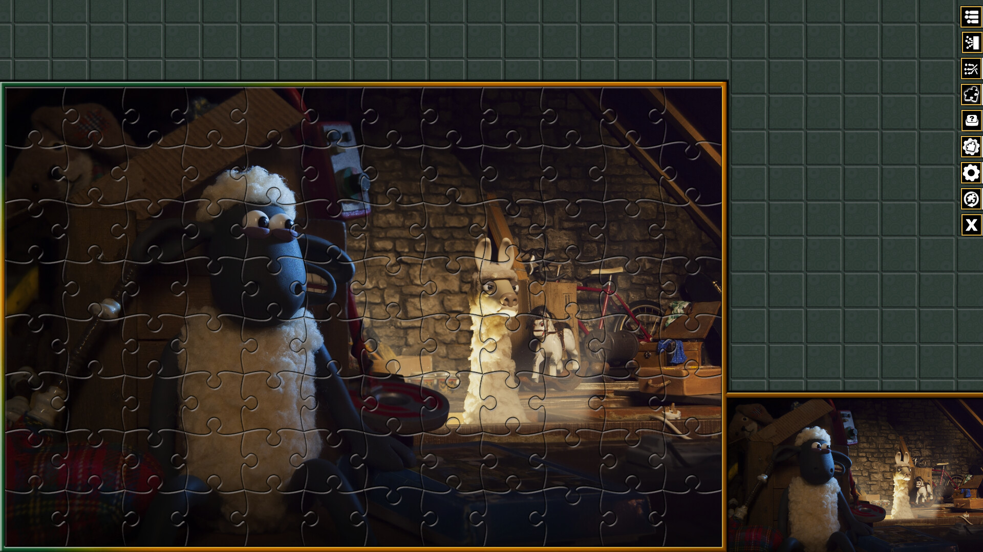 Pixel Puzzles Aardman Jigsaws: The Farmers Llamas screenshot 14
