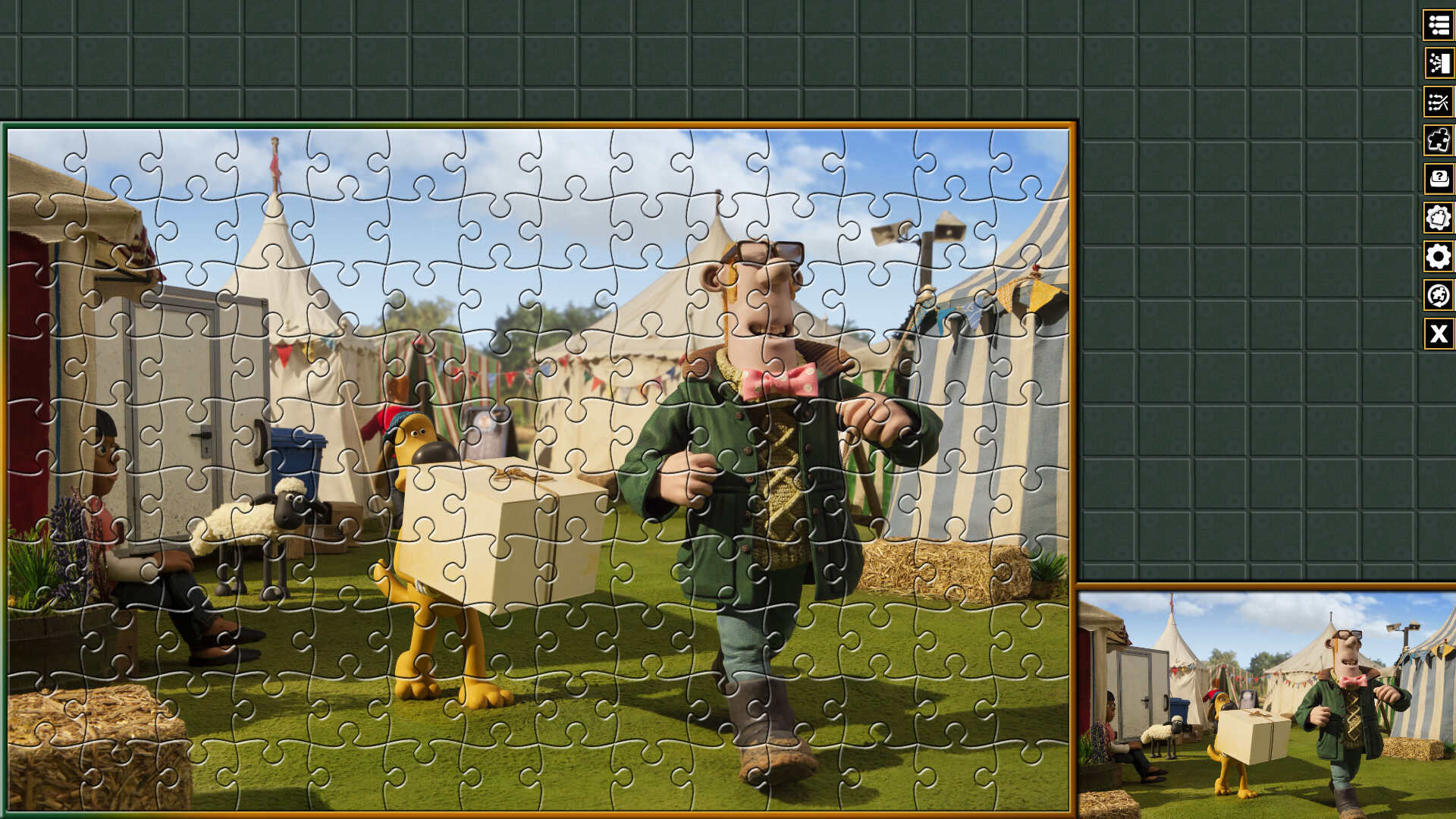 Pixel Puzzles Aardman Jigsaws: The Farmers Llamas screenshot 12