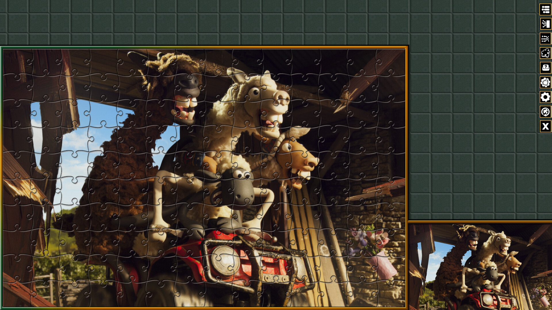 Pixel Puzzles Aardman Jigsaws: The Farmers Llamas screenshot 15