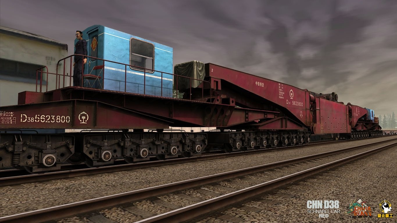 Steam - Trainz 2022 DLC - China D38 Schnabel Car - Red