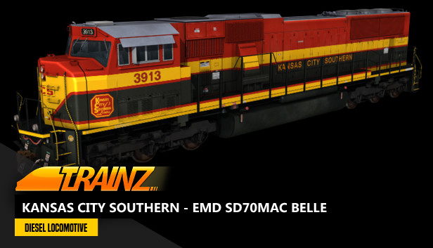 Trainz 2022 DLC - Kansas City Southern - EMD SD70MAC BELLE on Steam