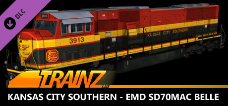 Trainz 2022 DLC - Kansas City Southern - EMD SD70MAC BELLE: illustration d’en-tête