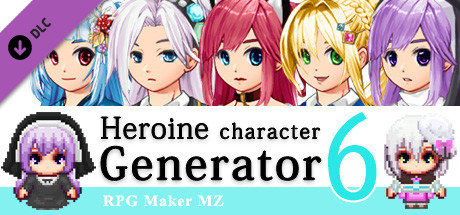 RPG Maker MZ - Heroine Character Generator 6 for MZ: header artwork