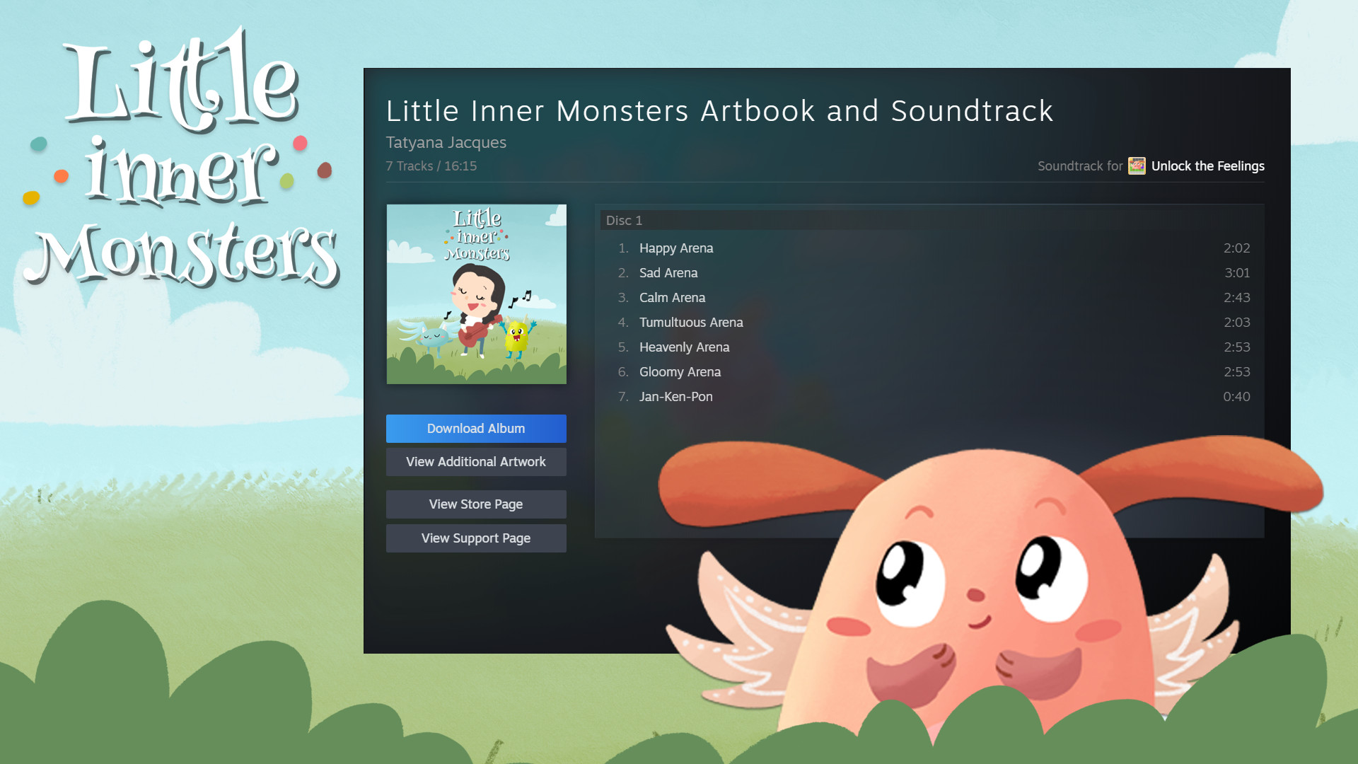 Little Inner Monsters Artbook and Soundtrack screenshot 6