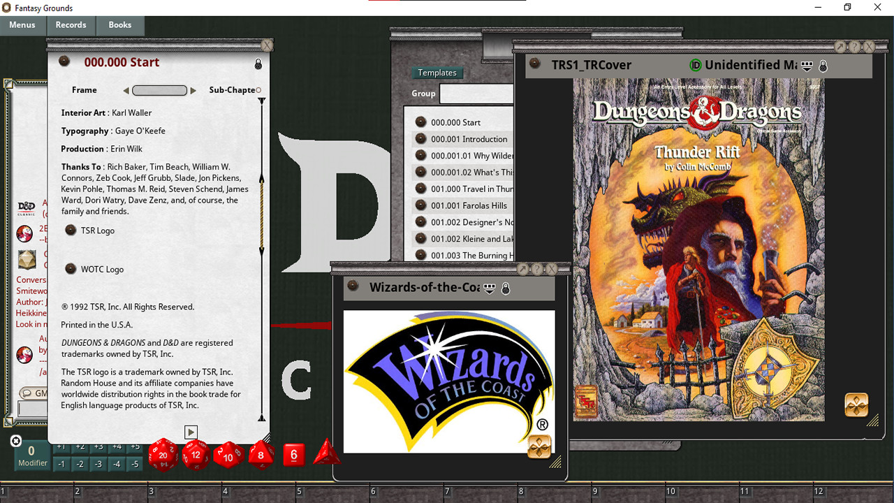 Fantasy Grounds - D&D Classics: Thunder Rift Basic (2E) screenshot 6
