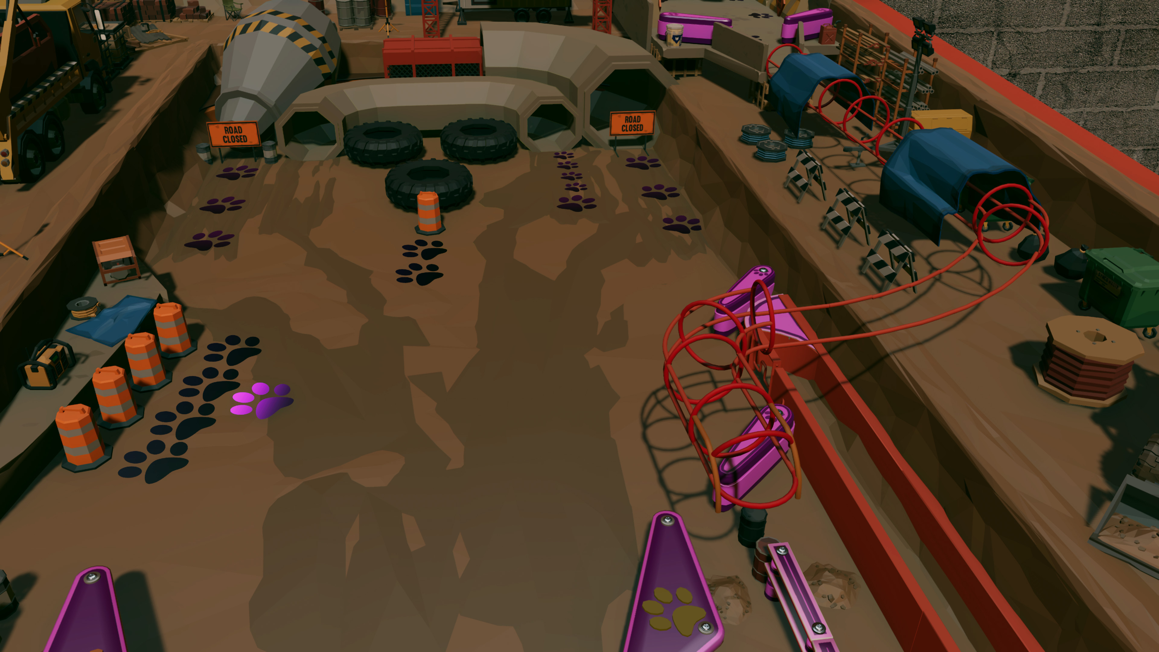 Roxy Raccoon's Pinball Panic - Construction Chaos screenshot 2