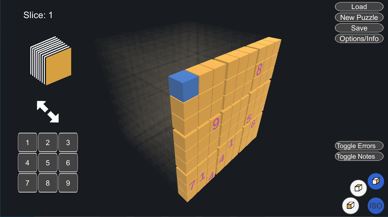 Sudoqube screenshot 1