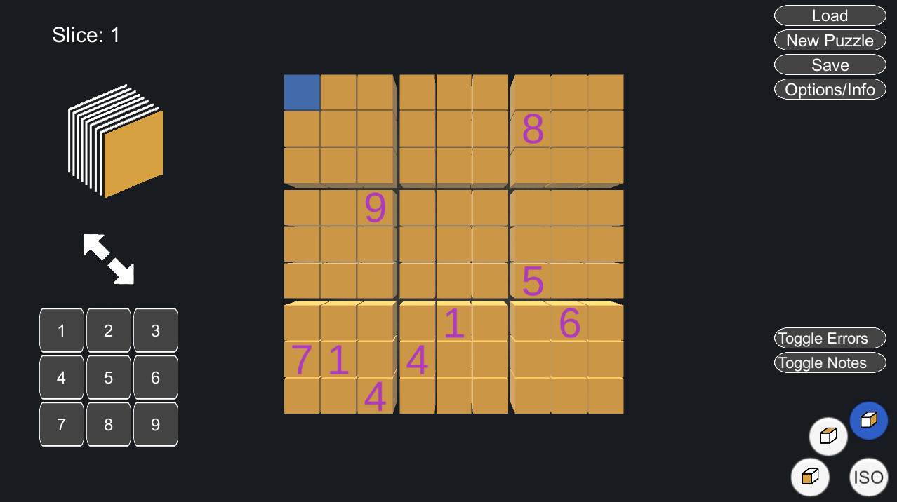 Sudoqube screenshot 2