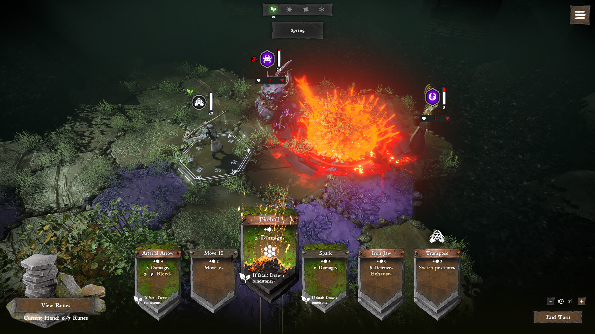 Solnox Grimoire of Seasons gameplay screenshot 1