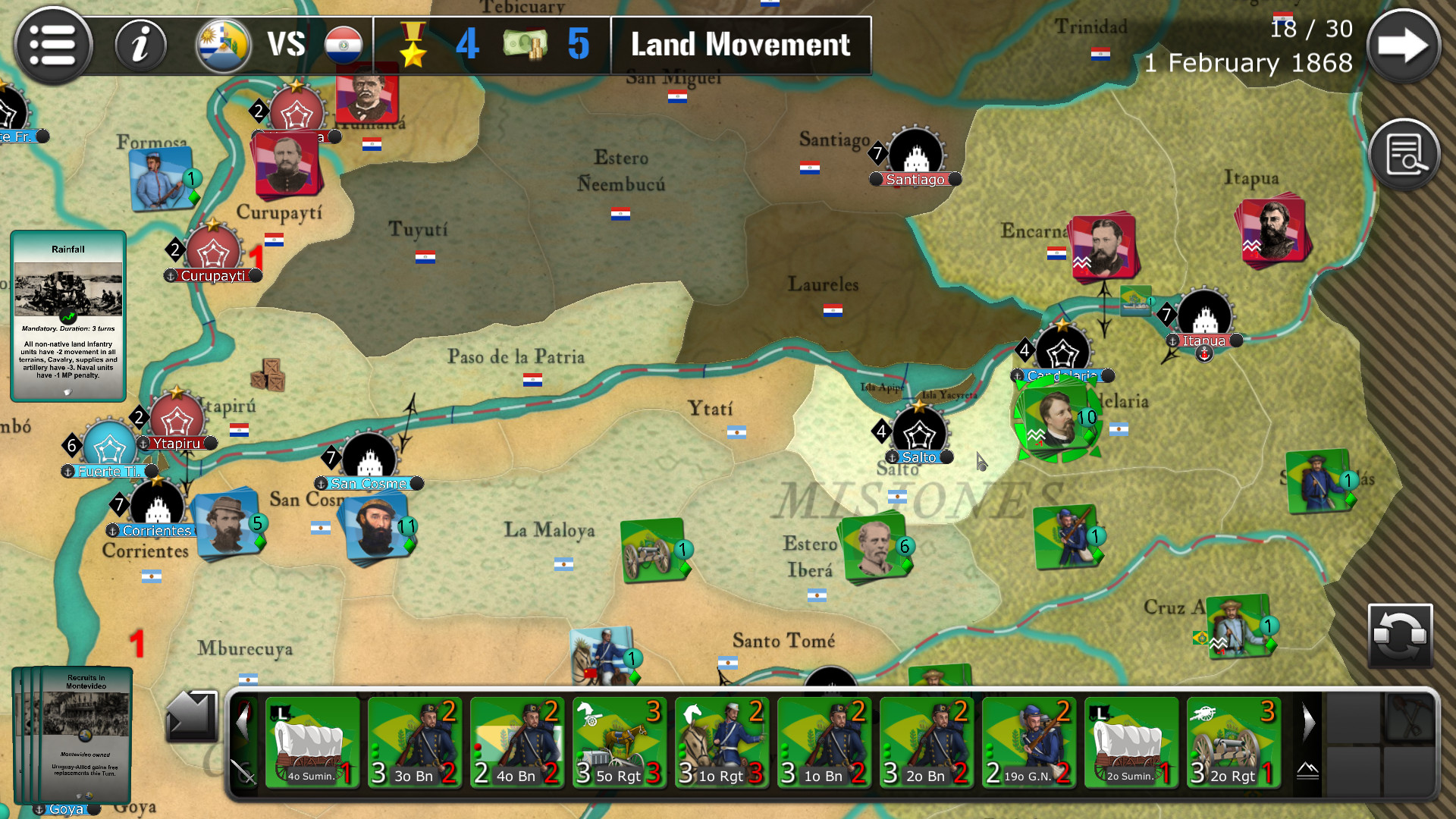 Wars Across The World: Curupayti 1866 screenshot 13