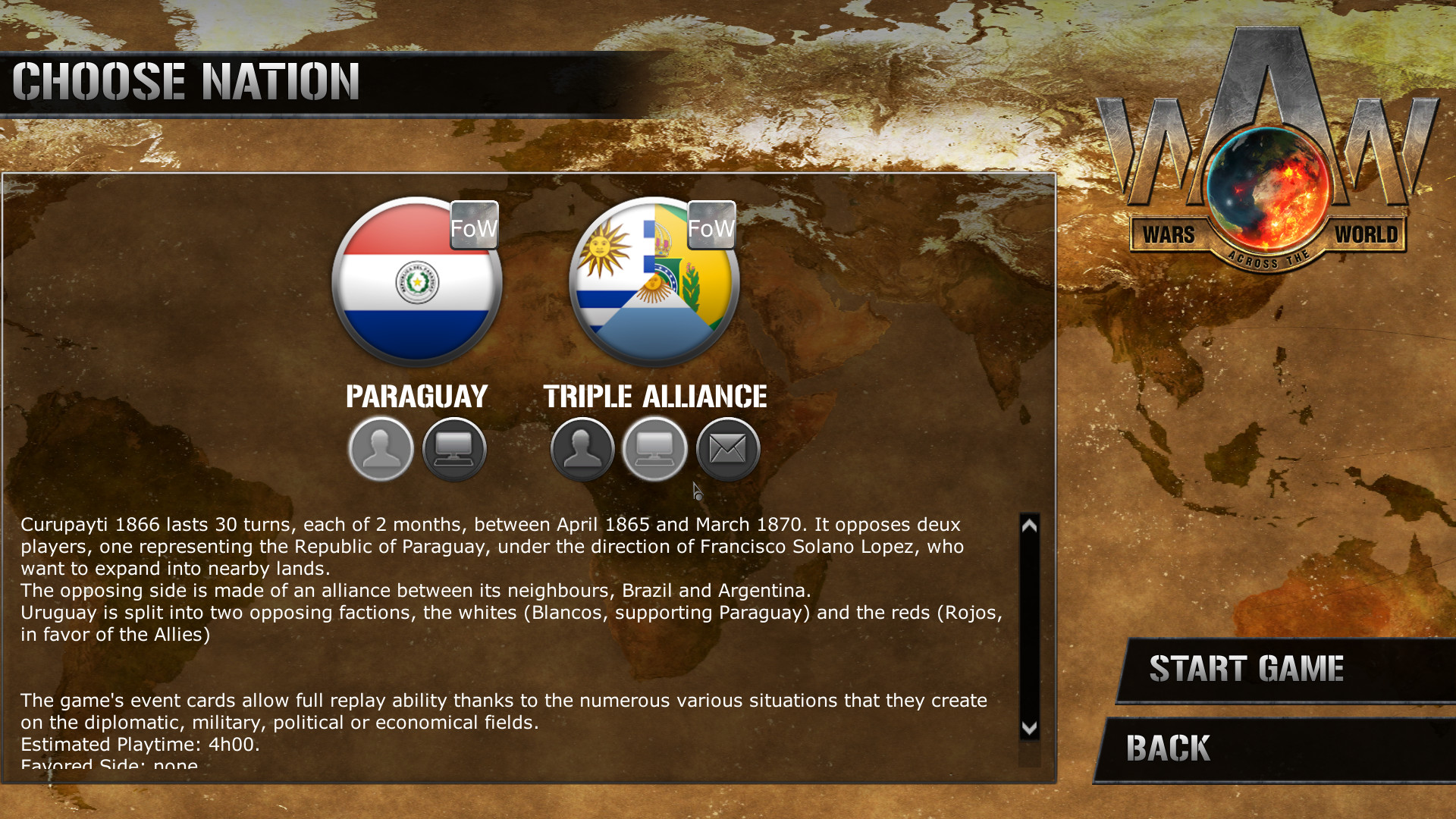 Wars Across The World: Curupayti 1866 screenshot 8