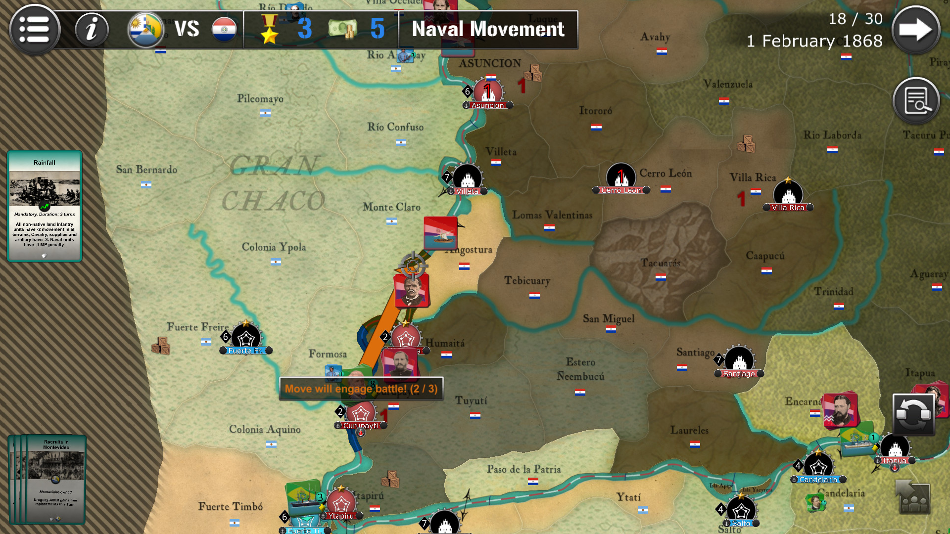 Wars Across The World: Curupayti 1866 screenshot 9