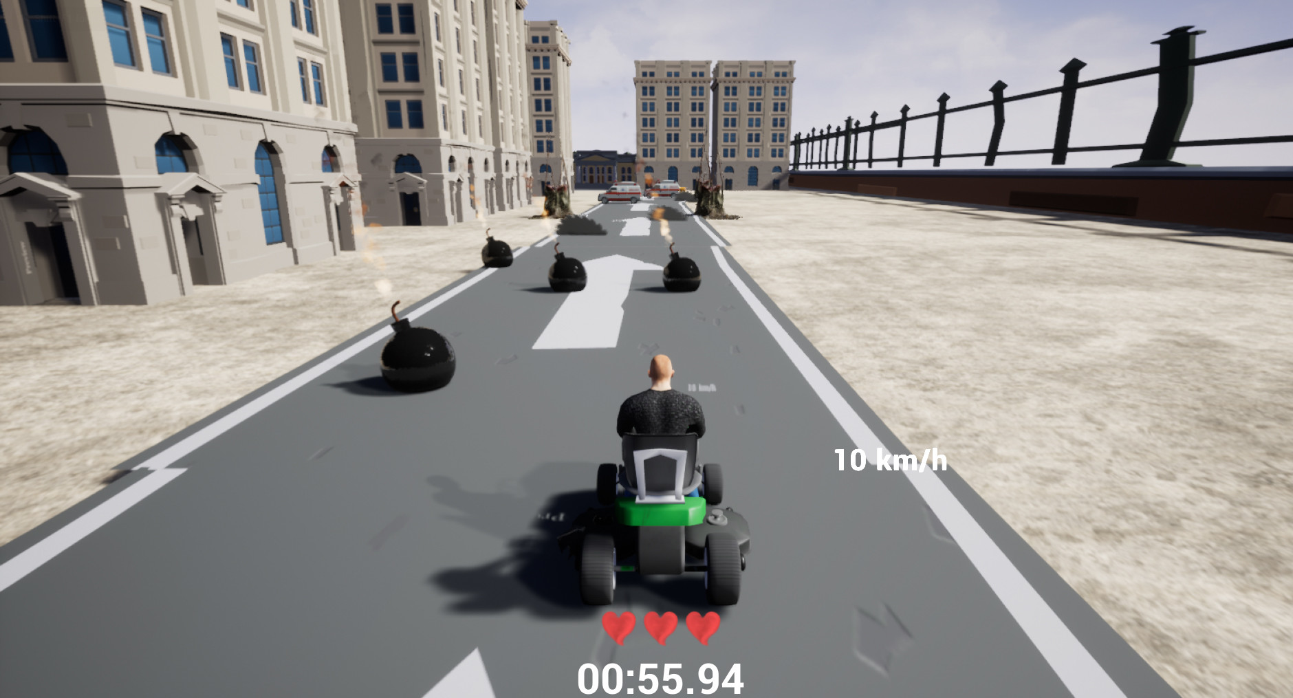 Lawnmower game: Mortal Race screenshot 7
