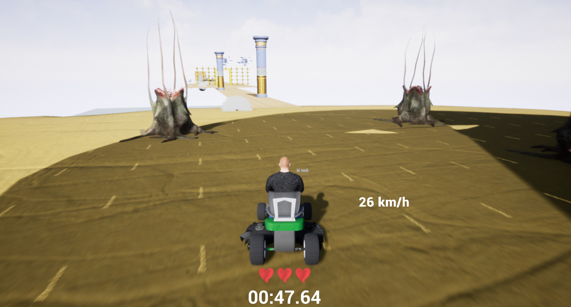 Lawnmower game: Mortal Race screenshot 5