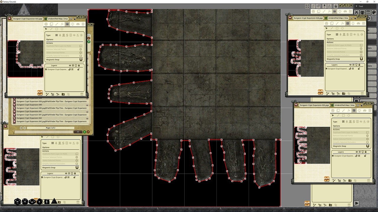 Pathfinder Flip-Tiles Dungeon Crypts Expansion - Espansione Mappe Per GDR