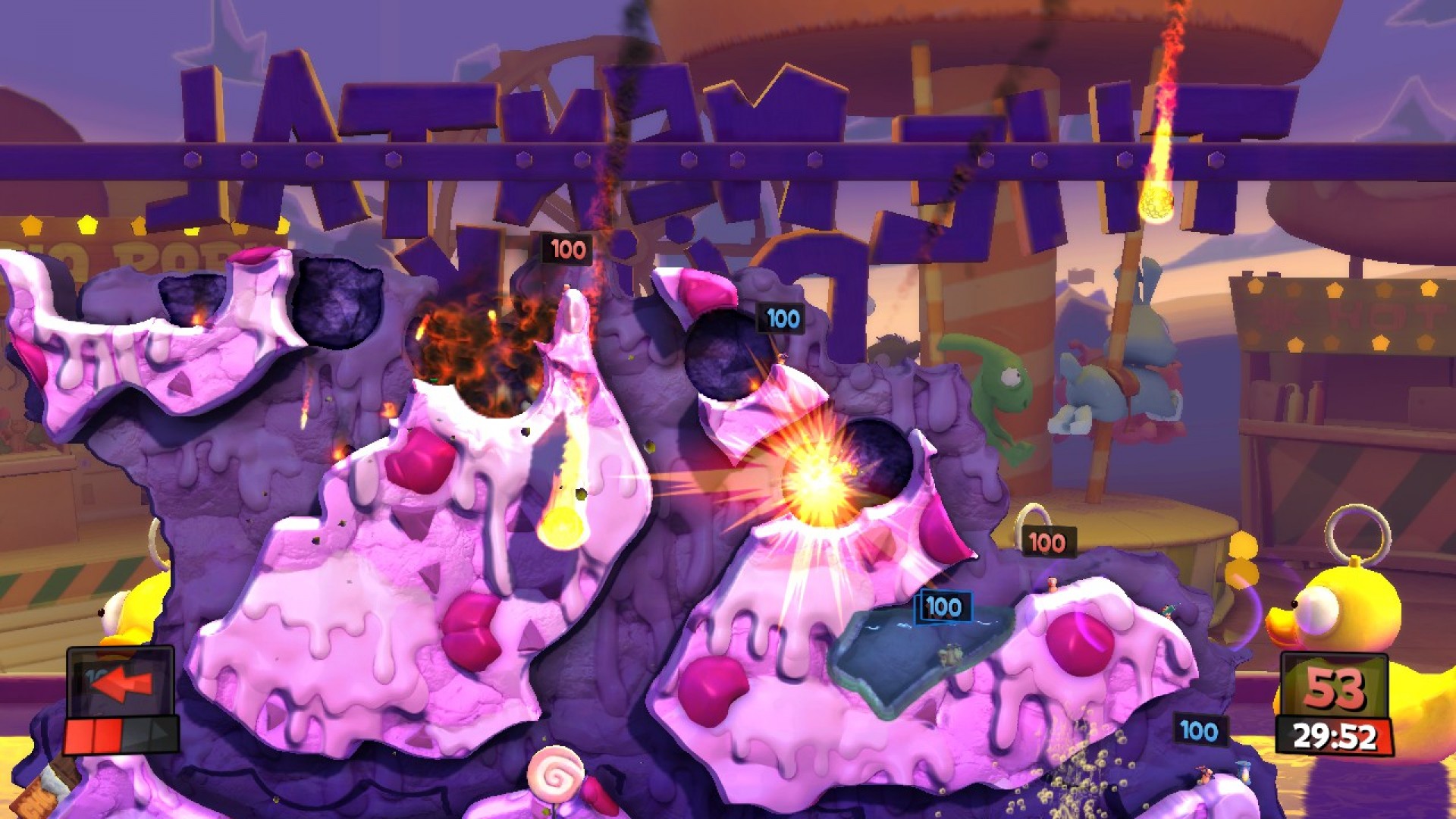 Worms Revolution: Funfair DLC screenshot 1