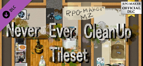 RPG Maker MZ - Never Ever Clean Up Tileset: header artwork