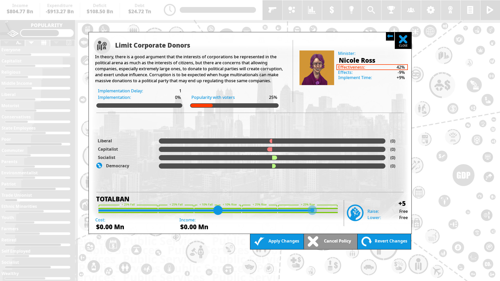 Democracy 4 - Voting Systems screenshot 7