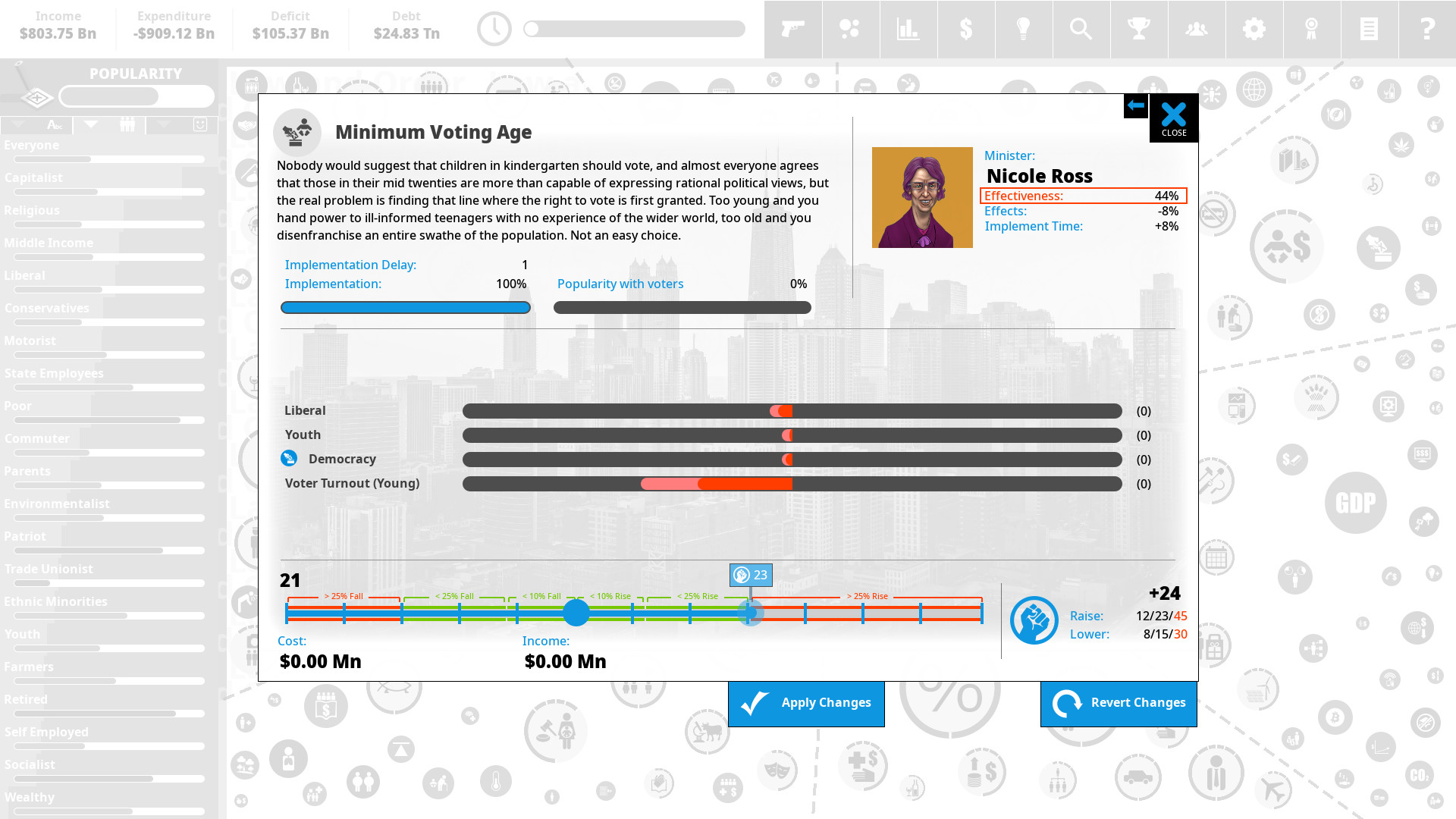 Democracy 4 - Voting Systems screenshot 8