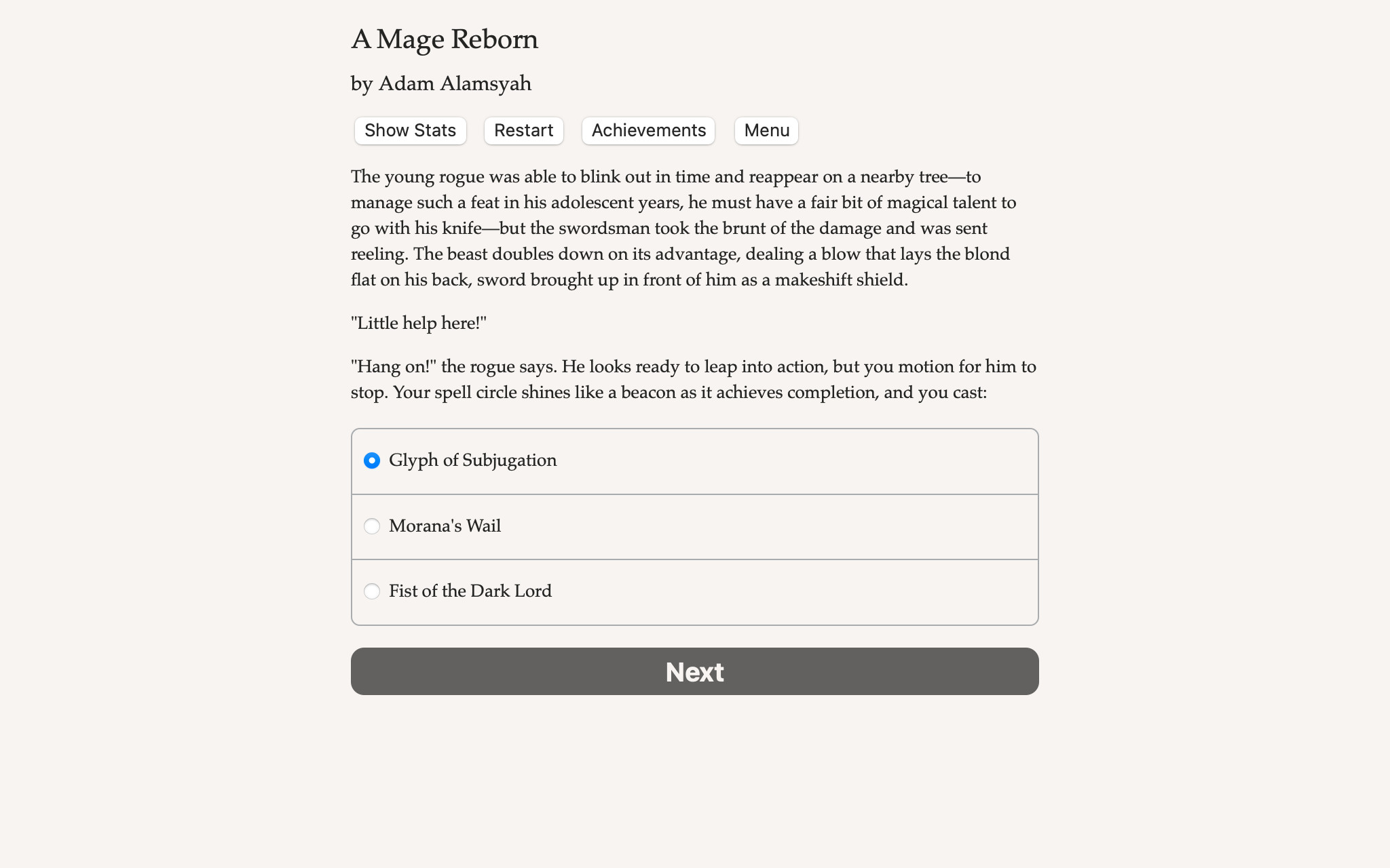 A Mage Reborn screenshot 1