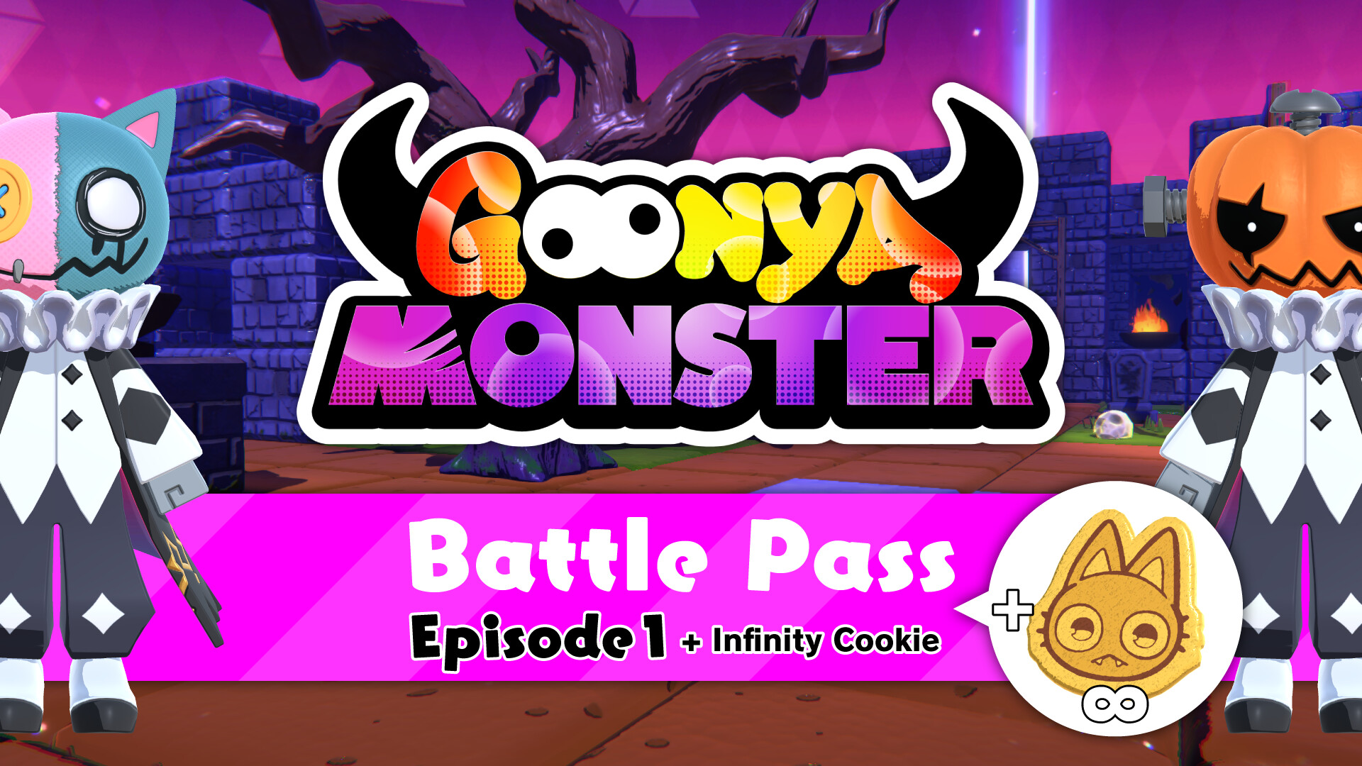 Goonya Monster - バトルパス：エピソード1用（無限クッキー付） screenshot 1