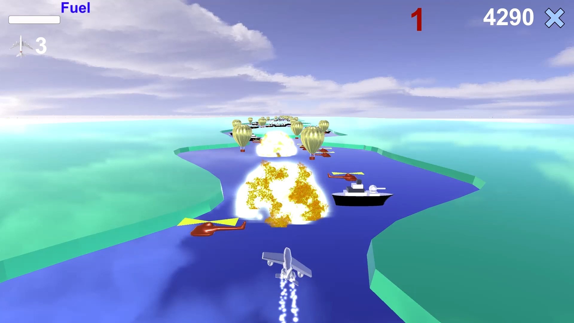 River Raid 3D screenshot 1