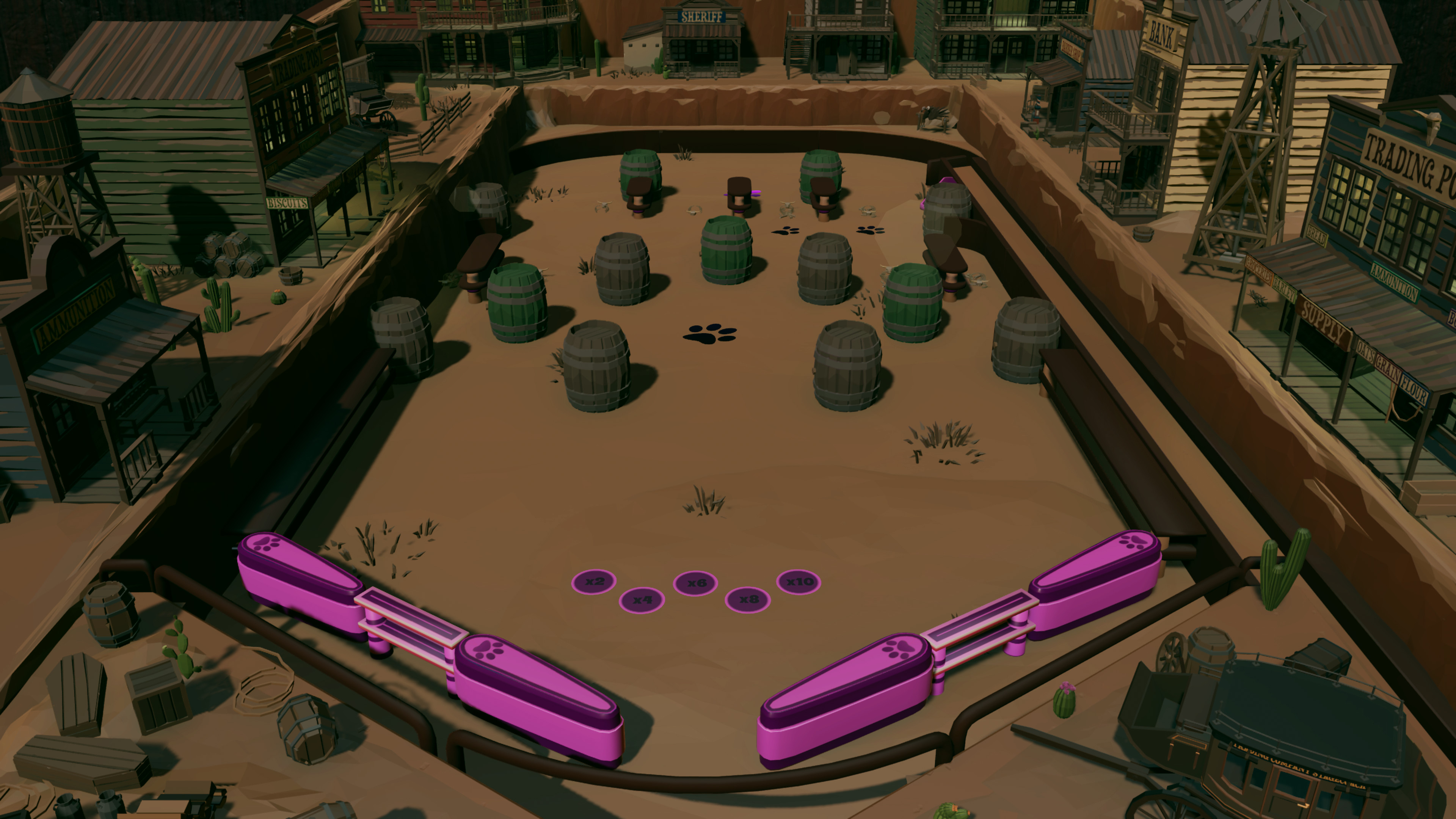 Roxy Raccoon's Pinball Panic - Wacky West screenshot 1