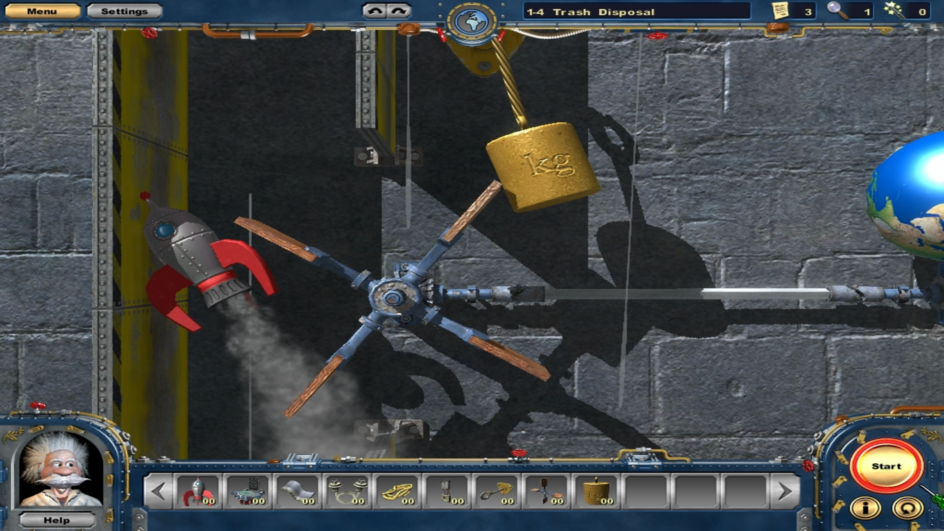 Crazy Machines 2 - Invaders from Space screenshot 1