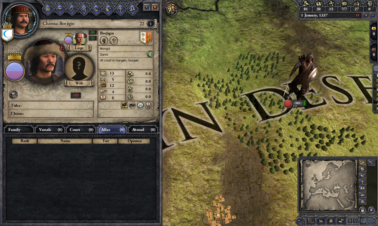 Crusader Kings II: Mongol Faces screenshot 7