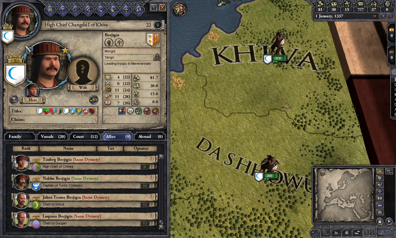 Crusader Kings II: Mongol Faces screenshot 6