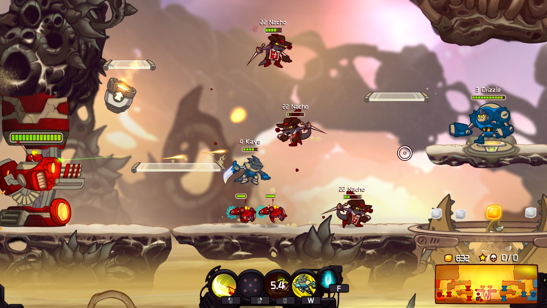 Awesomenauts - Mousquetaire Leon Skin screenshot 4