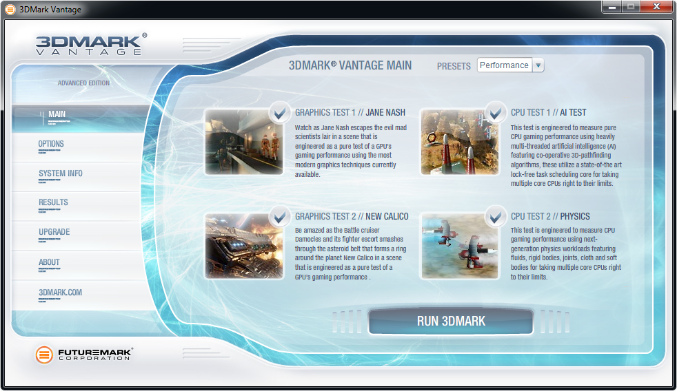 3DMark Vantage screenshot 2