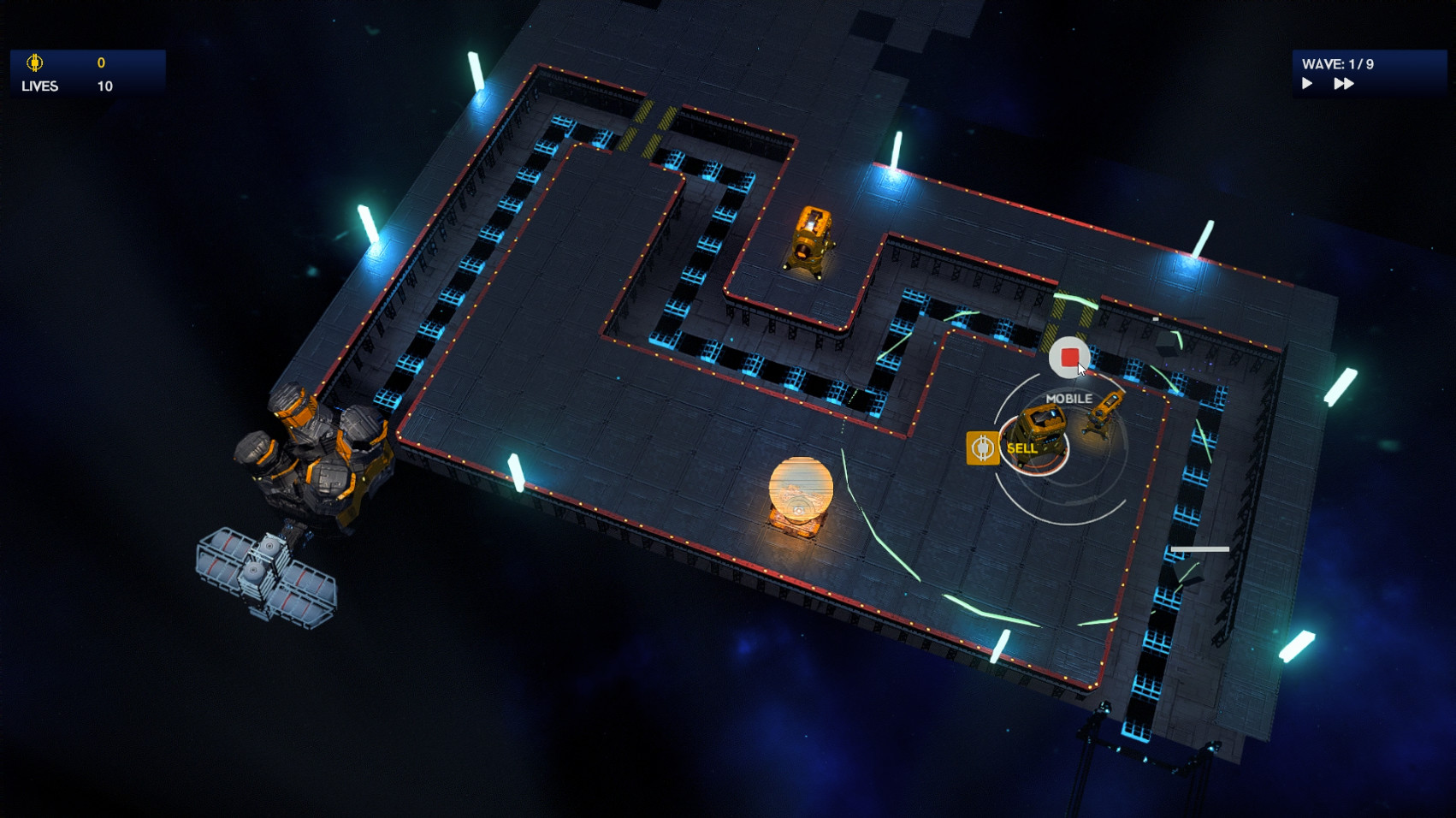 Space gold rush TD screenshot 5