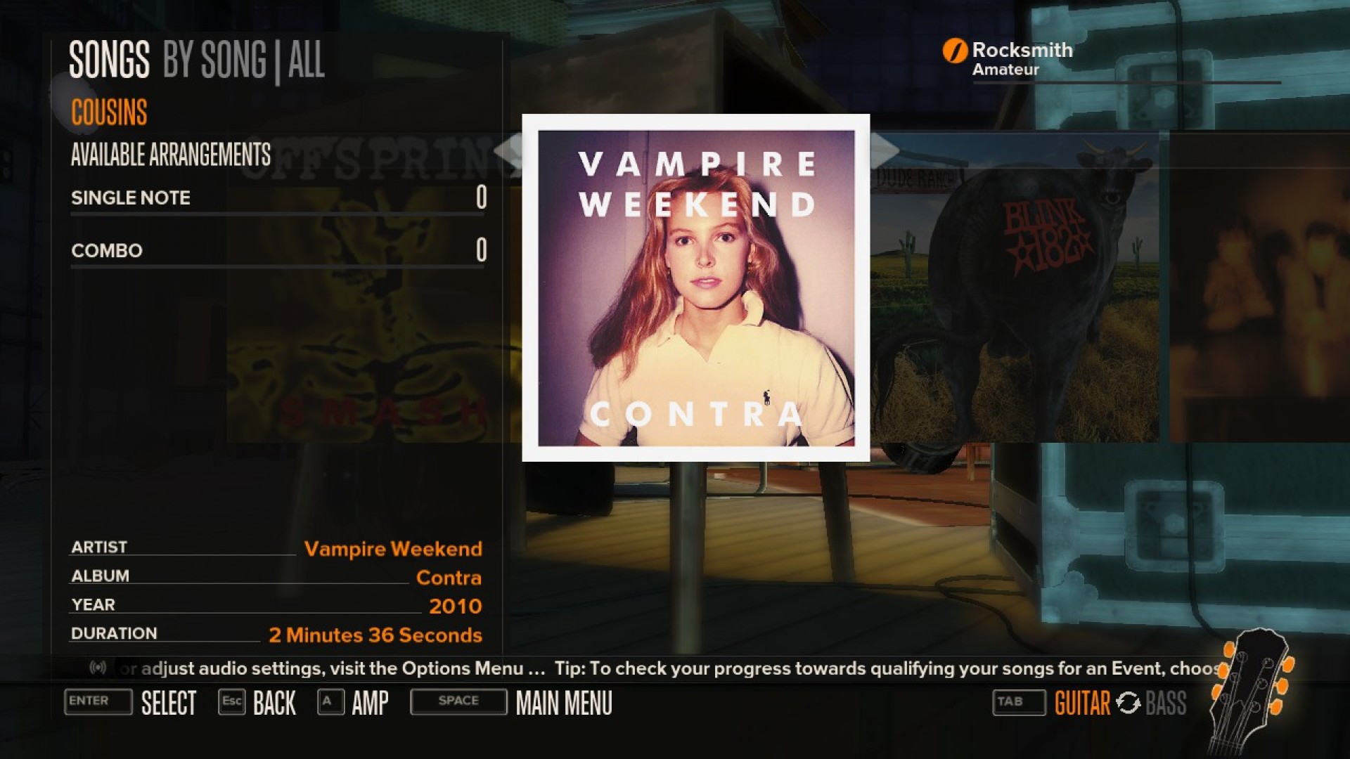Rocksmith - Vampire Weekend - Cousins screenshot 1