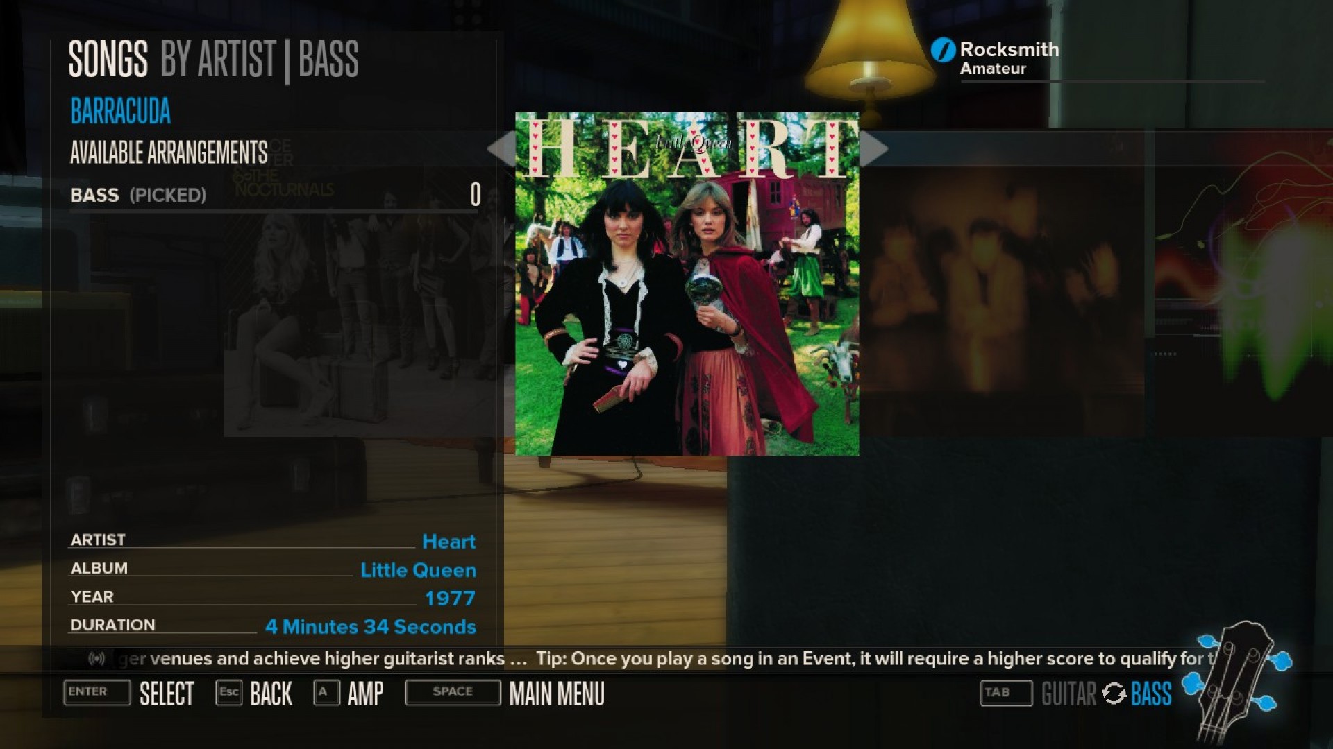 Rocksmith - Heart - Barracuda screenshot 2