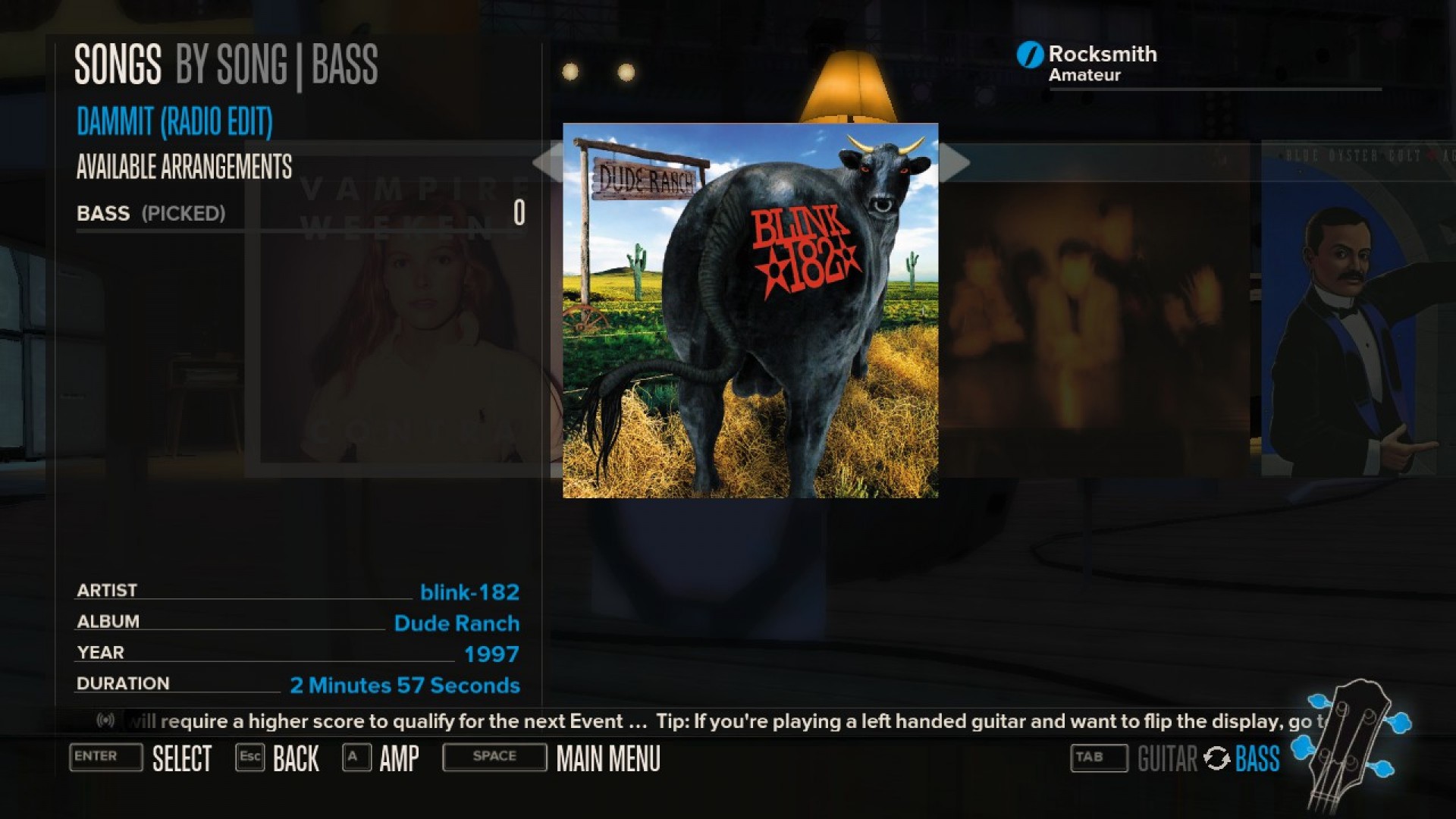 Rocksmith - blink-182 - Dammit screenshot 2