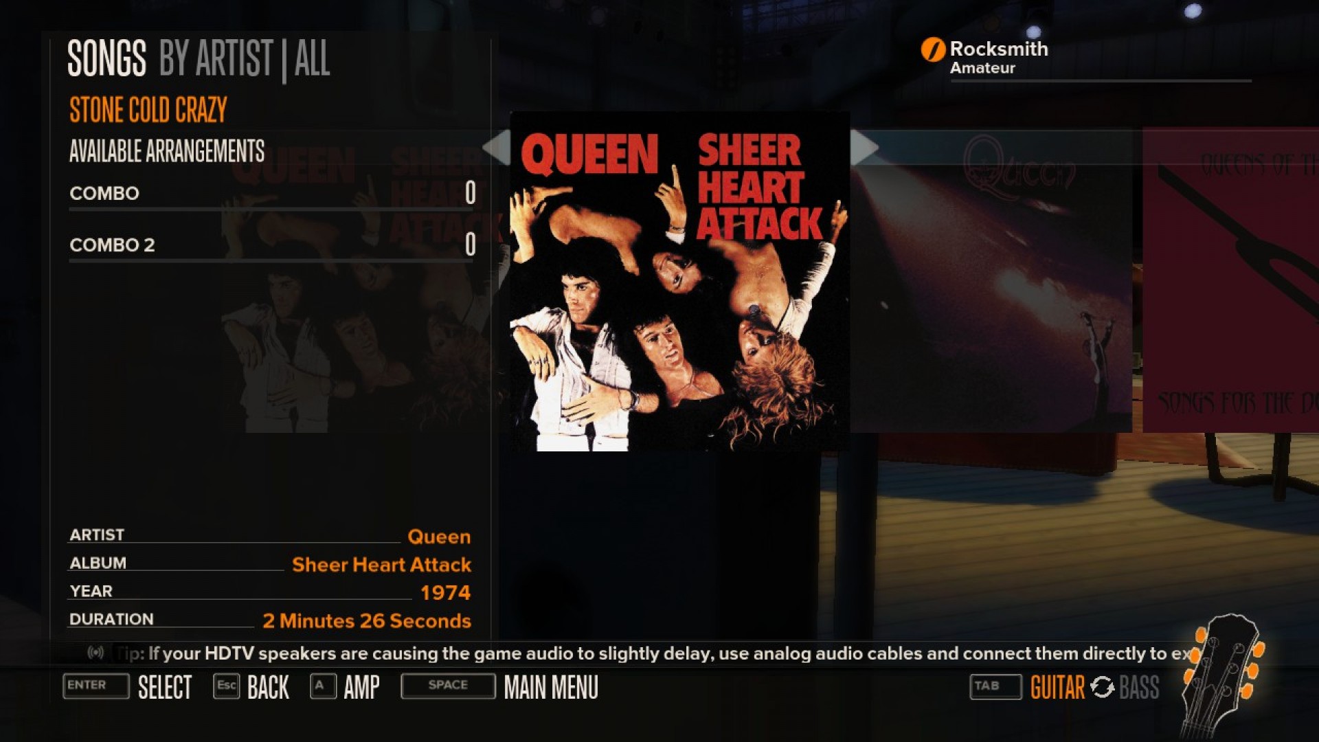 Rocksmith - Queen - Stone Cold Crazy screenshot 4