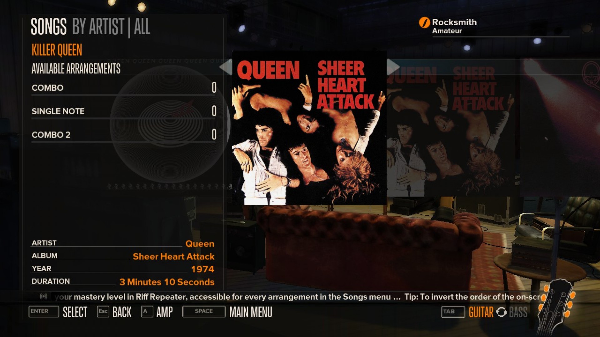 Rocksmith - Queen - Killer Queen screenshot 1