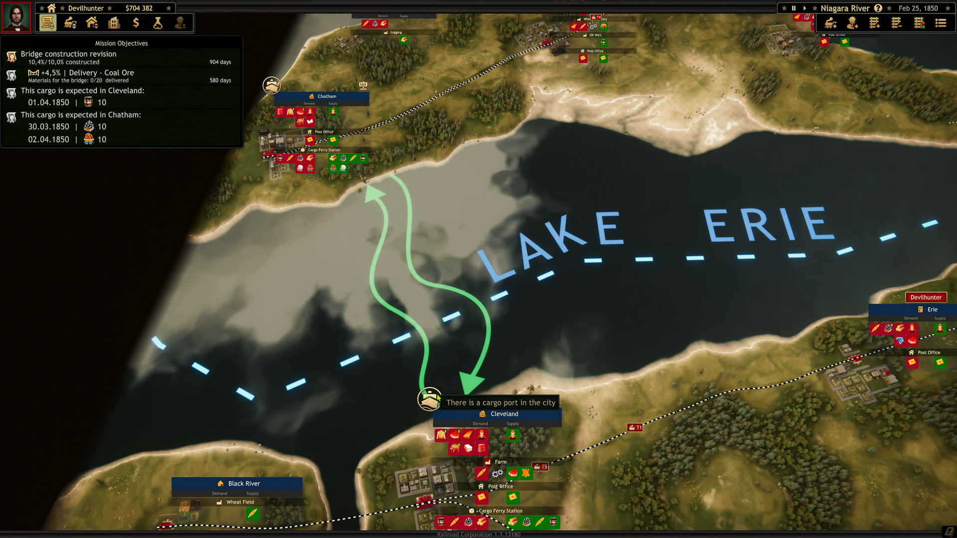 Railroad Corporation - Niagara River DLC screenshot 1
