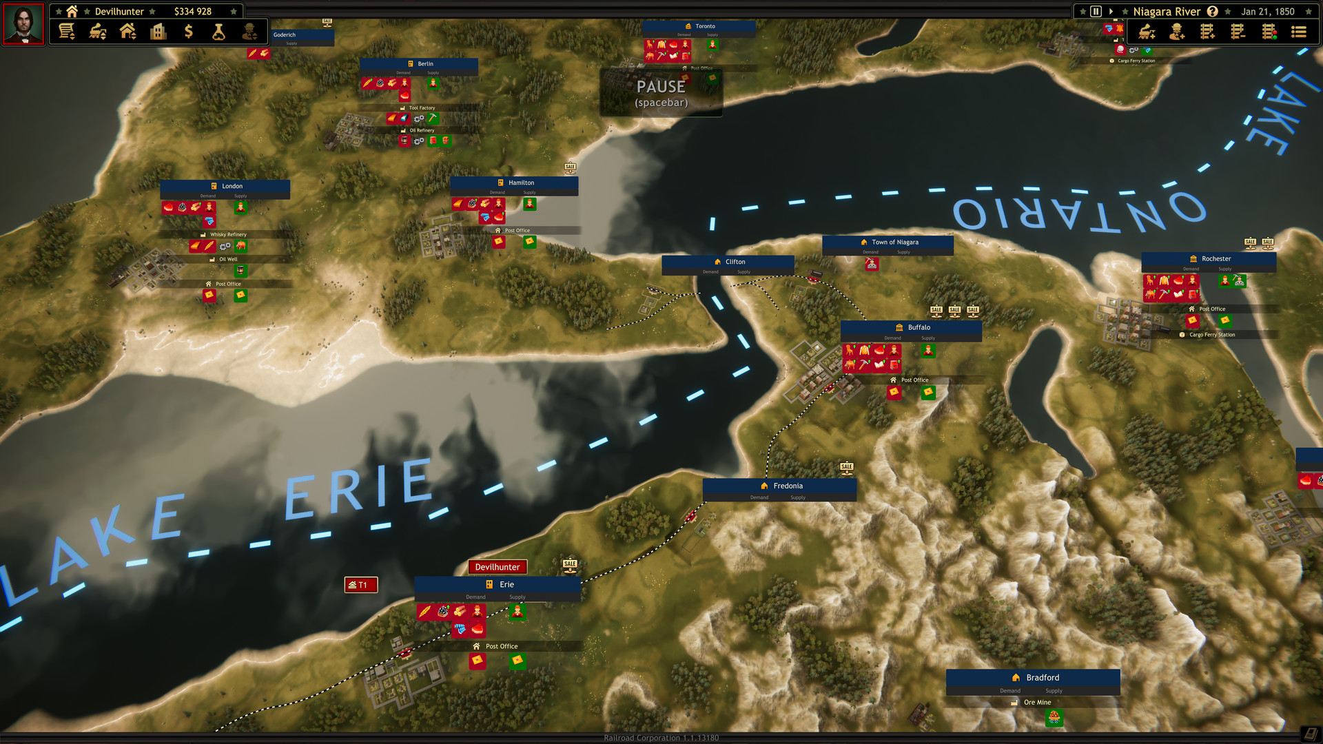 Railroad Corporation - Niagara River DLC screenshot 5