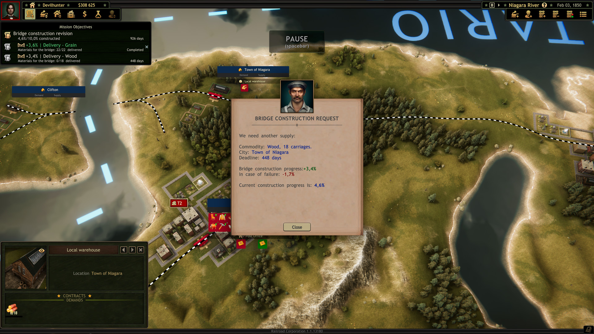 Railroad Corporation - Niagara River DLC screenshot 4