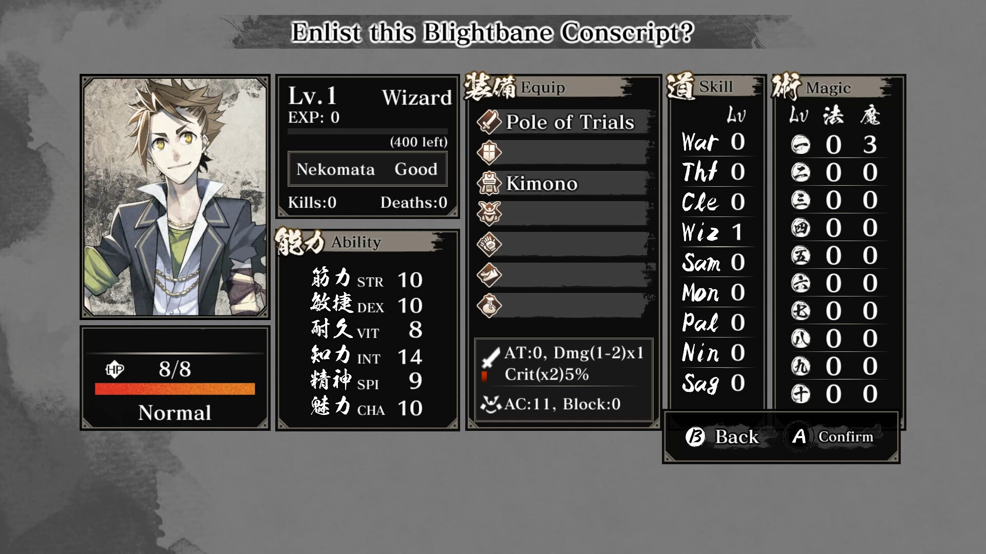 Labyrinth of Zangetsu - Character Avatar (MIND≒0) screenshot 3