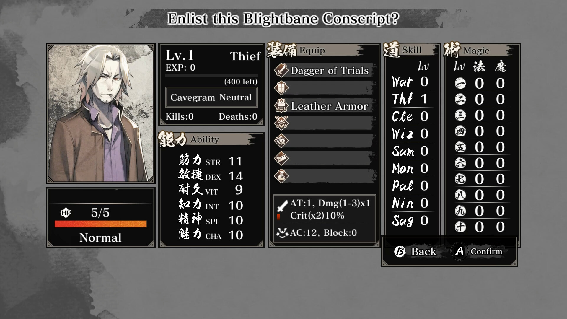 Labyrinth of Zangetsu - Character Avatar (MIND≒0) screenshot 4