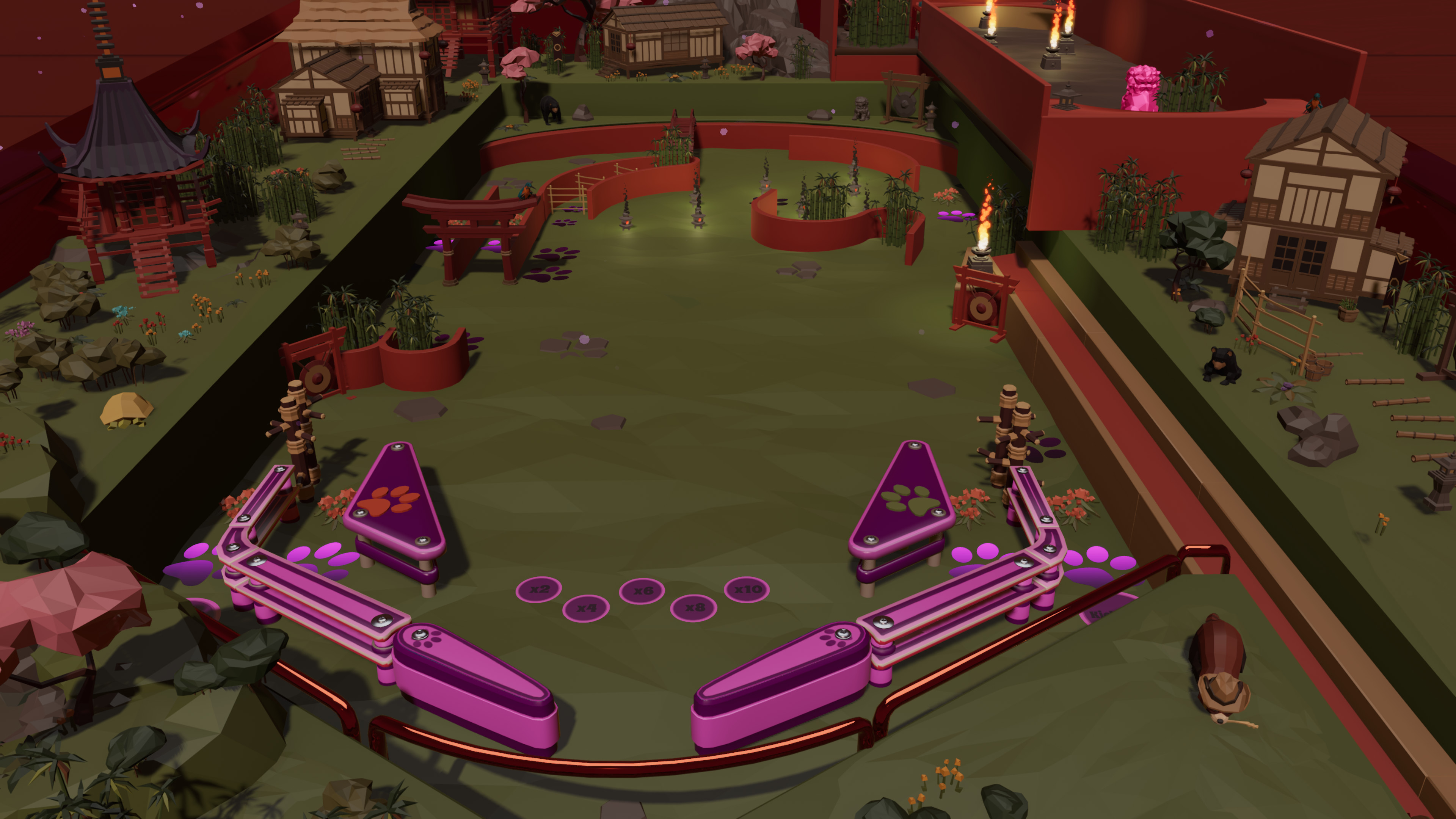 Roxy Raccoon's Pinball Panic - Joyous Japan screenshot 1