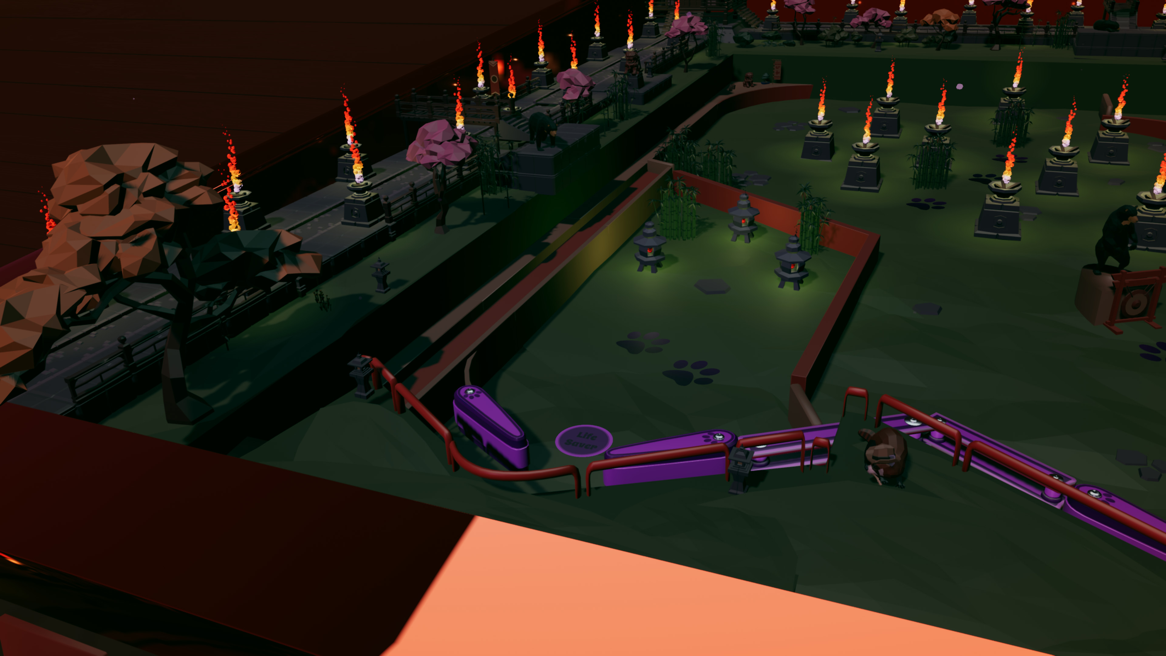 Roxy Raccoon's Pinball Panic - Joyous Japan screenshot 12