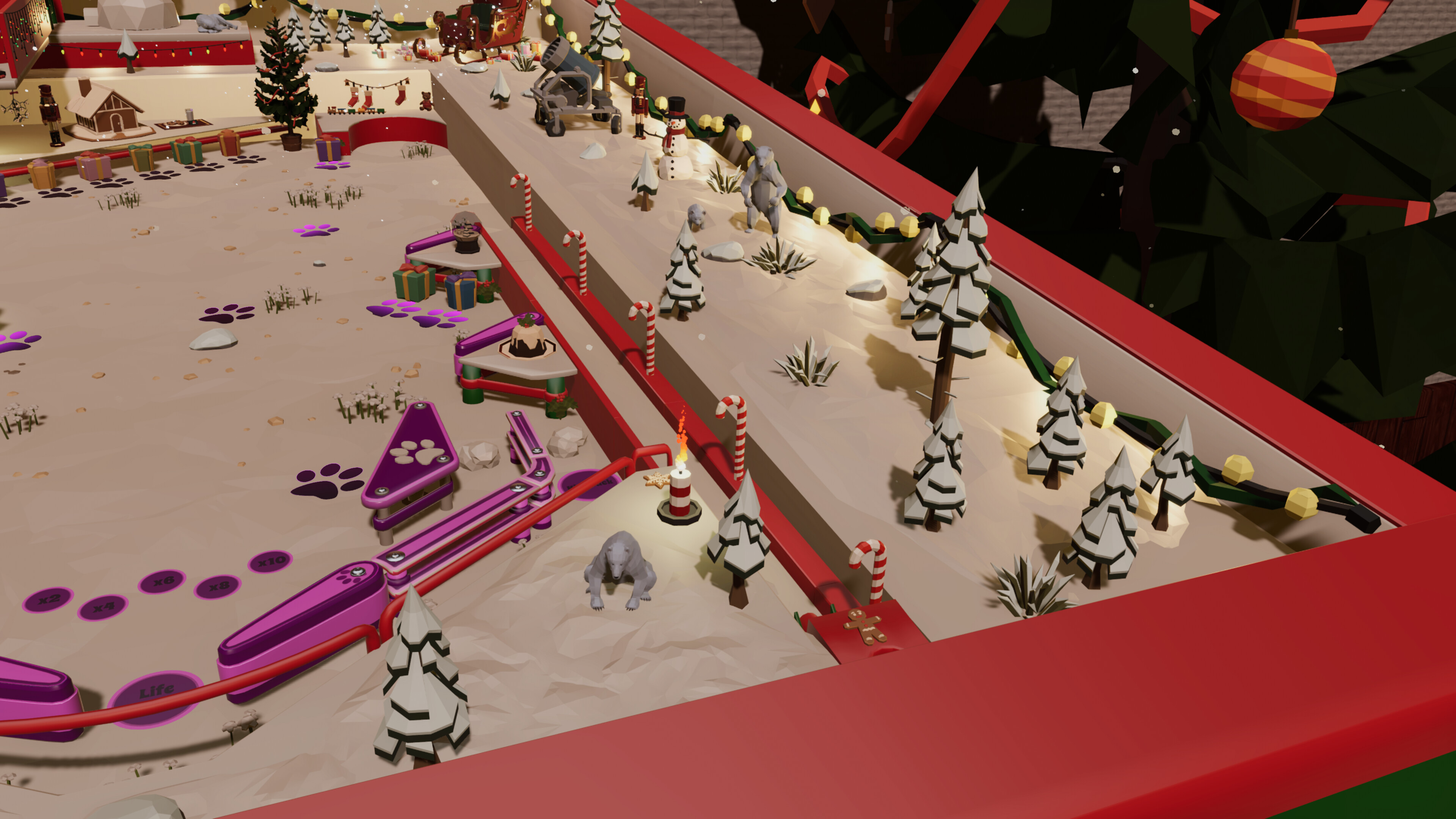Roxy Raccoon's Pinball Panic - Christmas Carnage screenshot 5